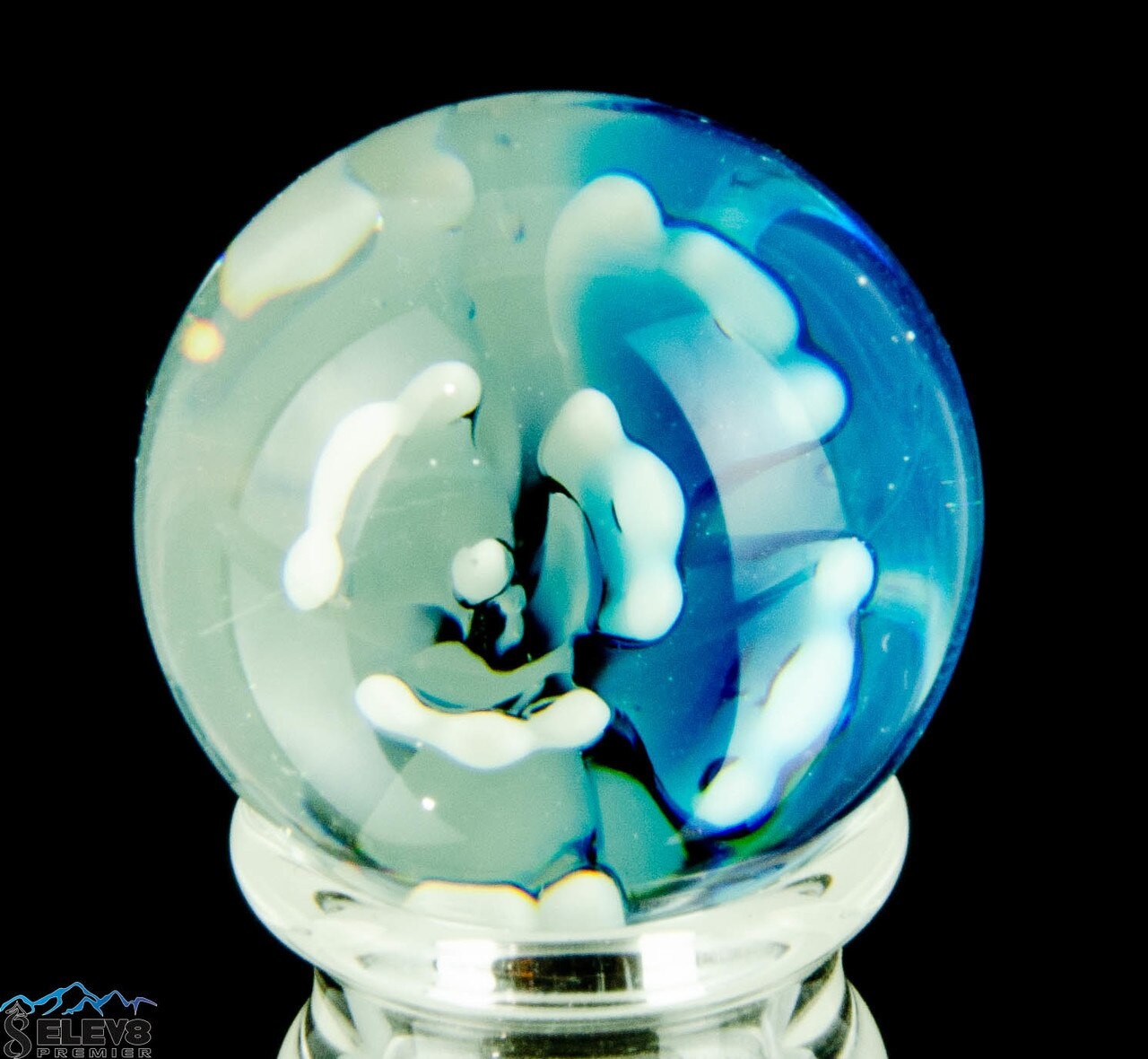 Soft Glass Flower Marble #1